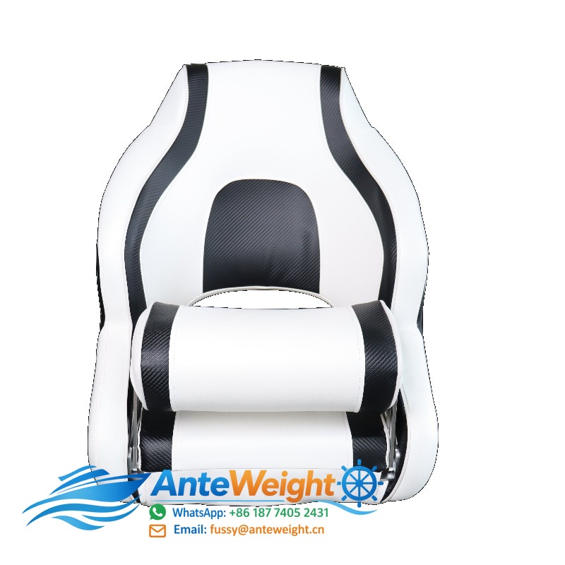 Fishing Boat Seat - Marine-Kapitänssitz Wasserdichter PU-Leder-Angelboot-Sitz Bass Marine-Stuhl für